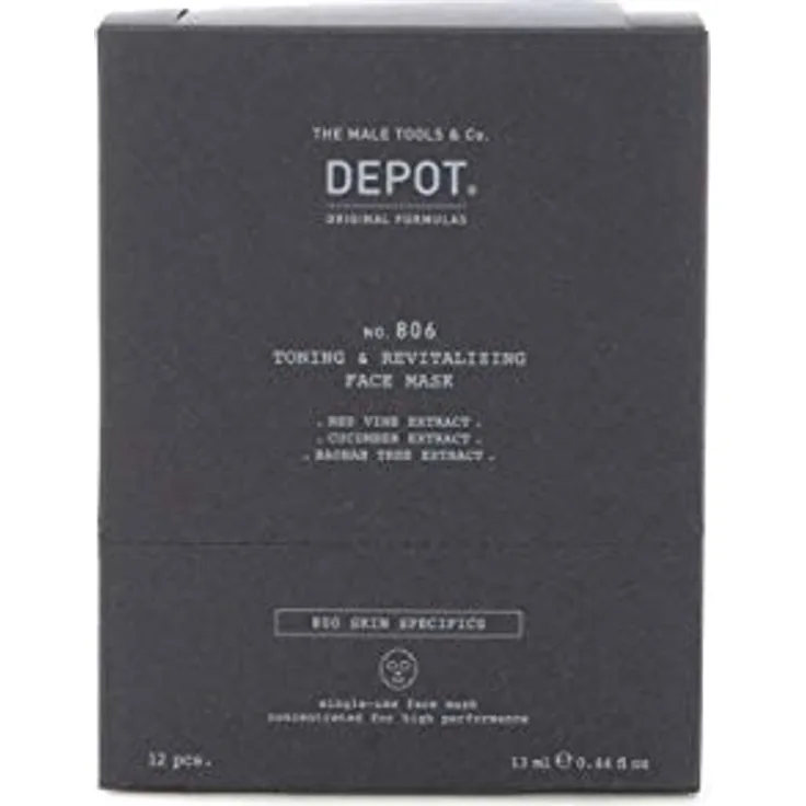 Depot No. 806 Toning & Revitalizing Face Mask 12 x 13 ml
