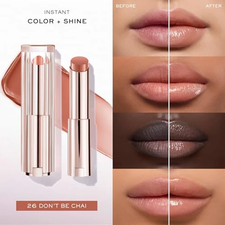 Lancôme Lip Idôle Squalane-12 Butterglow Glowy Color Balm, feuchtigkeitsspendender Lippenbalsam mit intensivem Glanz, 3 g – Bild 4