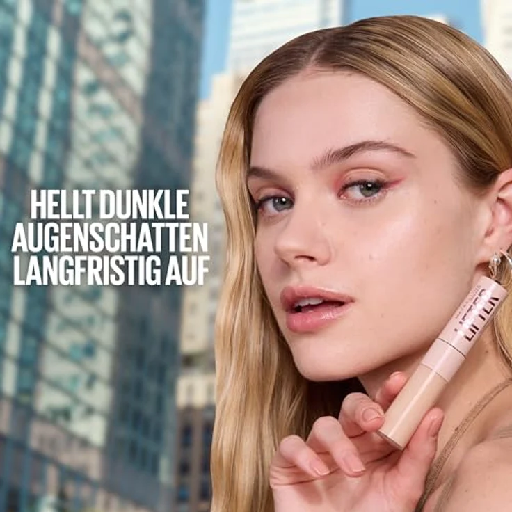 MAYBELLINE NEW YORK Lifter Concealer, aufhellender Concealer für Damen, Farbton 05, 11 ml, hochpigmentierte Formel gegen dunkle Augenringe und Unreinheiten – Bild 9