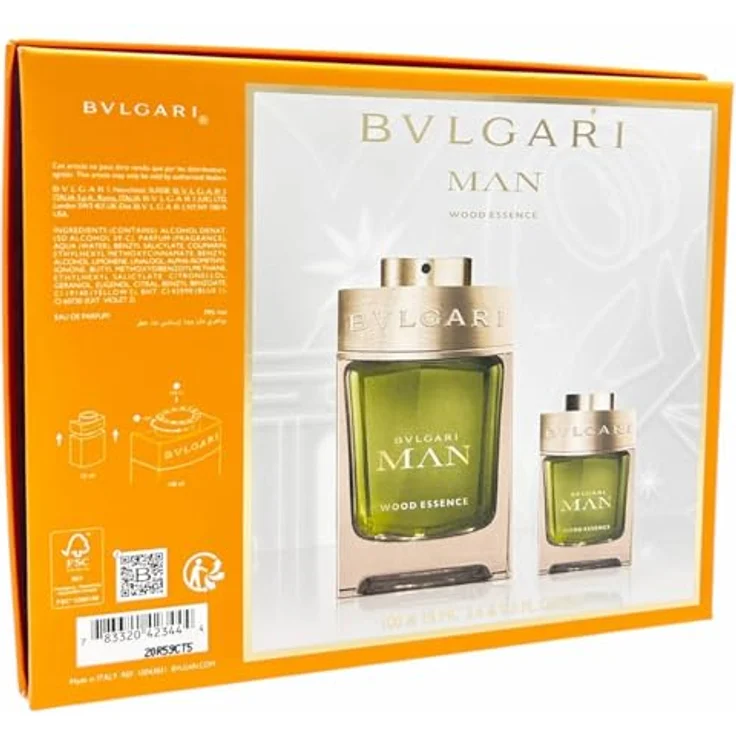 Bvlgari Man Geschenkset Wood Essence, Eau De Parfum Spray 100 ml & Travel Spray 15 ml, Herrenduft – Bild 5