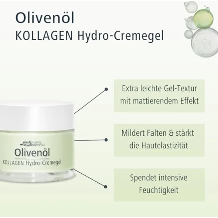 Dr. Theiss Olivenöl Kollagen Hydro-Cremegel, erfrischendes Gesichtscreme-Gel, 50 ml – Bild 4