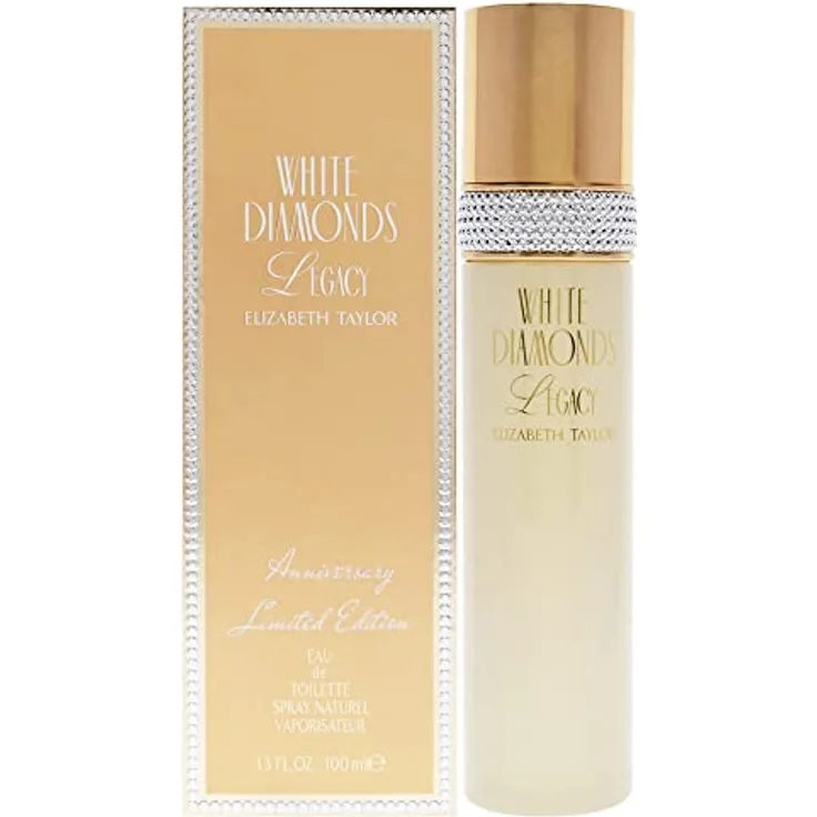 Elizabeth Taylor White Diamonds Legacy Eau de Toilette, 100 ml - Floral Parfüm mit pinkem Pfeffer und Gardenie