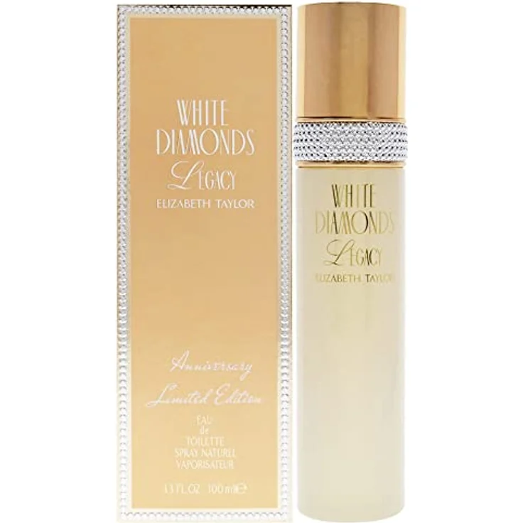 Elizabeth Taylor White Diamonds Legacy Eau de Toilette, 100 ml - Floral Parfüm mit pinkem Pfeffer und Gardenie – Bild 1