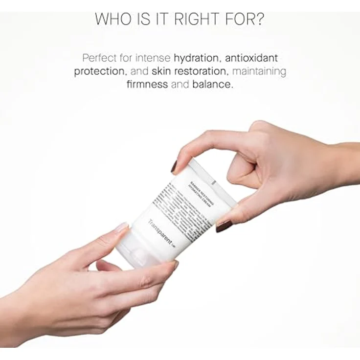 Transparent Lab Barrier Restoring Hydrating Cream, ultra-feuchtigkeitsspendende Gesichtscreme mit Hyaluronsäure und Antioxidantien, 50ml – Bild 5