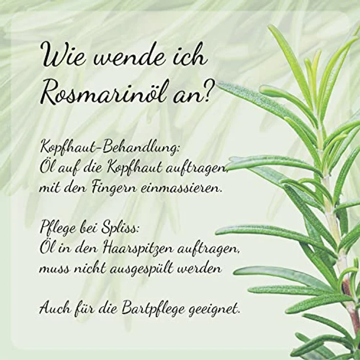 Casida® Rosmarinöl Haare & Kopfhaut - Haaröl bei Haarausfall mit Rizinusöl - Made In Germany - Apotheke 50 ml – Bild 4