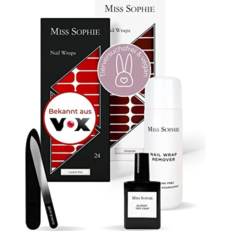 Miss Sophie's Starter Set Burgundy & Lipstick Red Nagelpflegeset 1 Stk