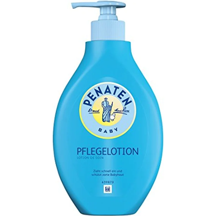 Penaten Pflege Lotion 400ml, Feuchtigkeitsspendende Körperlotion für empfindliche Babyhaut, 2er Pack – Bild 2