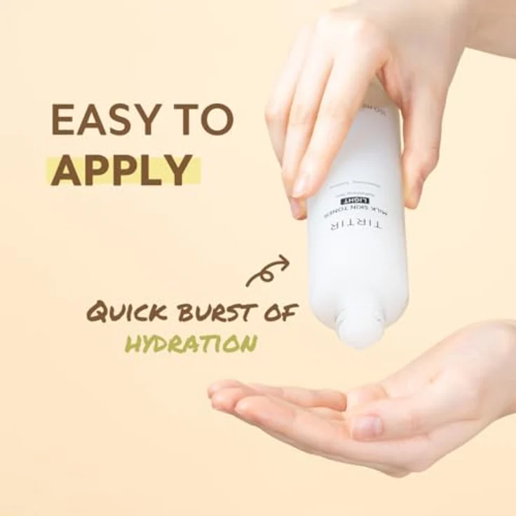 TIRTIR Milk Skin Toner Light, Feuchtigkeitstonikum für unreine Haut, 150 ml – Reinigt, tonisiert und beruhigt – Bild 8