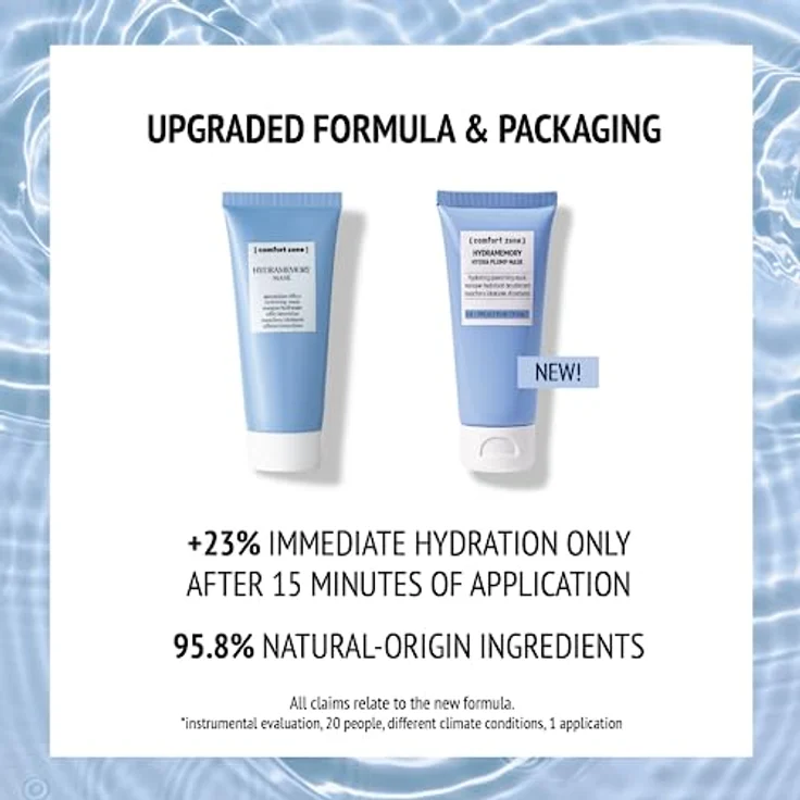 comfort zone HYDRAMEMORY Plump Mask, Gesichtsmaske mit Feigenkaktus-Extrakt und Makro-Hyaluronsäure, 60 ml, vegan – Bild 3