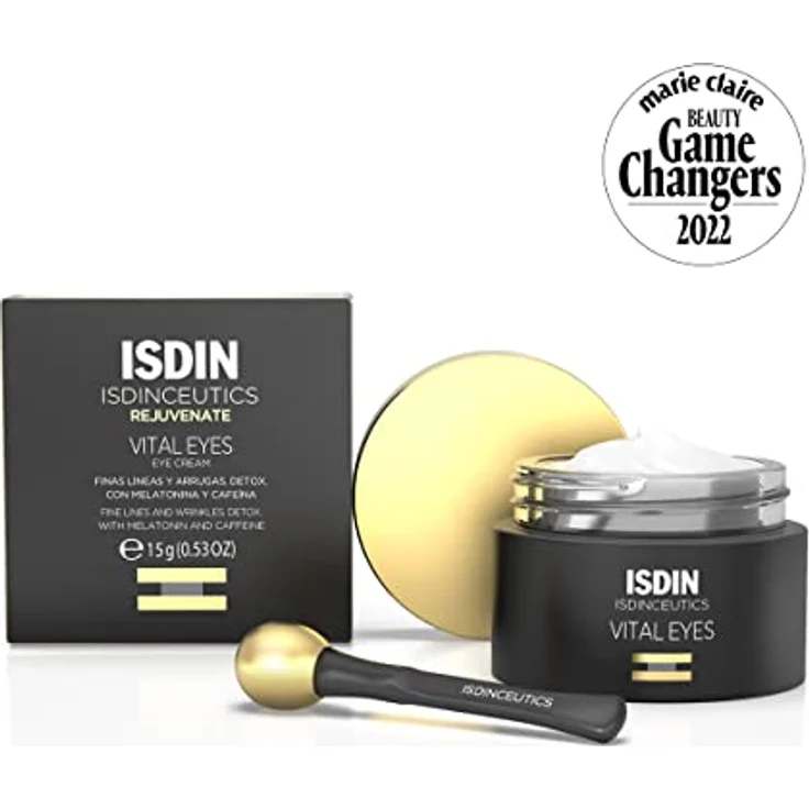 ISDIN Isdinceutics Vital Eyes, Crema Contorno de Ojos Antiarrugas, con Melatonina y Cafeína, 1 x 15 ml – Bild 4