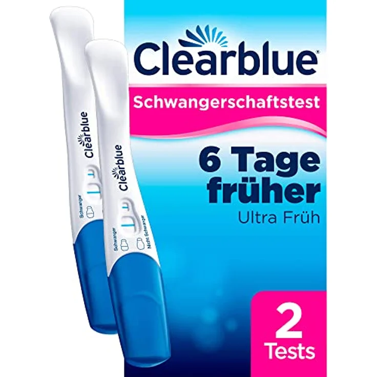 Clearblue Schwangerschaftstest frühe Erkennung 2 Stück, schnell, unkompliziert und zuverlässig - Preisvergleich – Bild 4