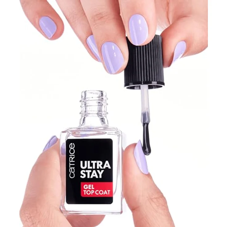 Catrice Ultra Stay Gel Top Coat, Überlack, Transparent, langanhaltend, schnelltrocknend, vergrößernd, vegan, ohne Mikroplastikpartikel, ohne Konservierungsstoffe, ohne Parfüm, 1er Pack (10.5ml) – Bild 4
