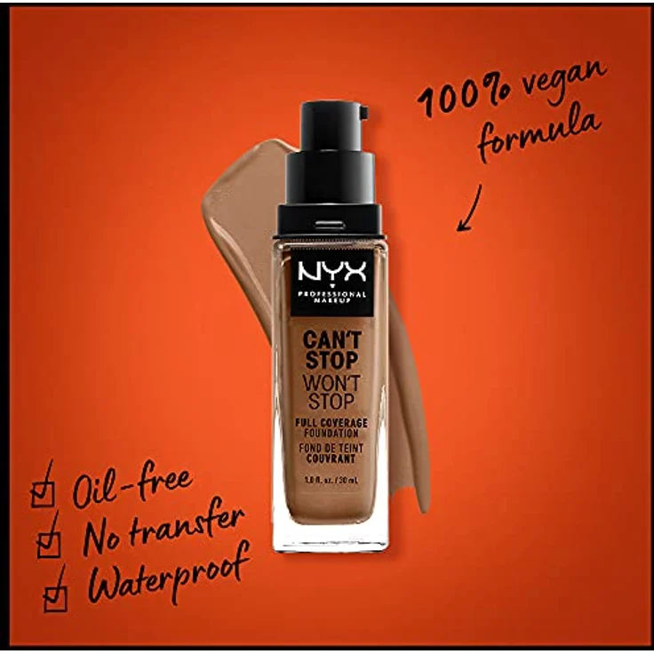 NYX Professional Make-up Can't Stop Won't Stop Mahogany 30 ml – Bild 2