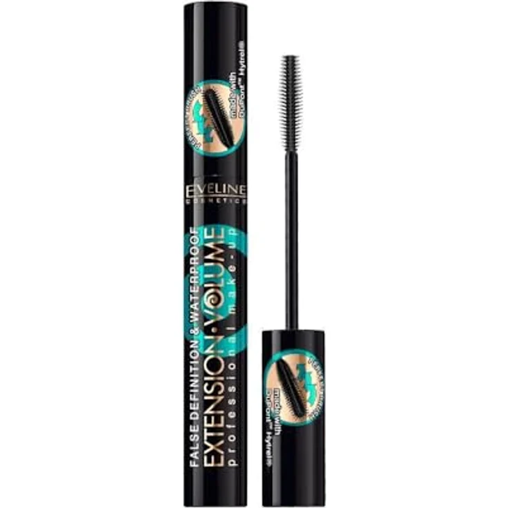 Eveline Extension Volume Waterproof Wimperntusche black 10 ml   – Bild 2