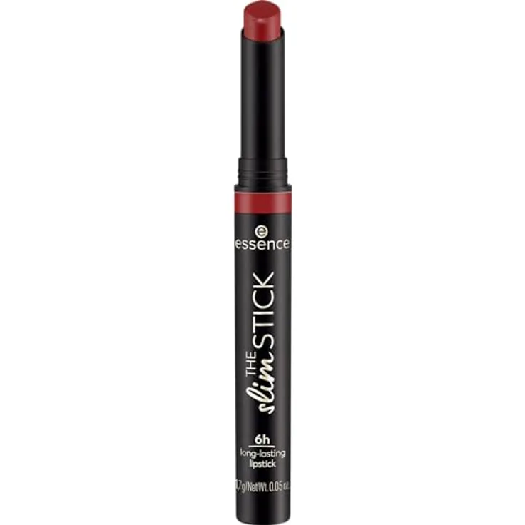 essence cosmetics THE slim STICK Lippenstift Nr. 109 Rot langanhaltend pflegend Expressergebnis farbintensiv matt vegan 1er Pack (1.7g)