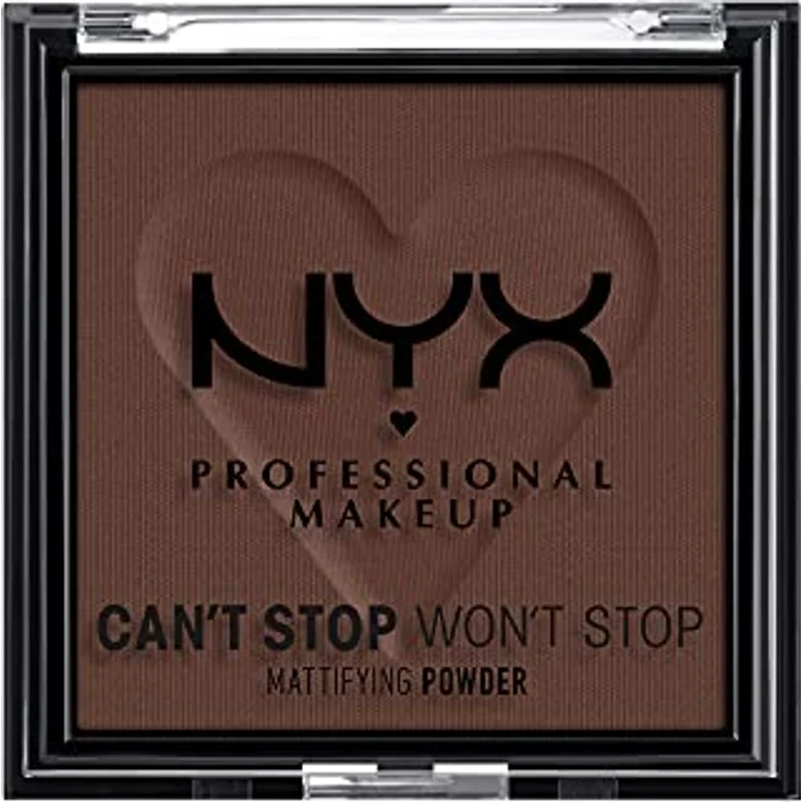 NYX Professional Makeup Can't Stop Won't Stop Mattifying Powder, 6 g, Rich 10 - Atemberaubender mattierender Puder für einen geschmeidigen Teint, ölabsorbierend – Bild 1