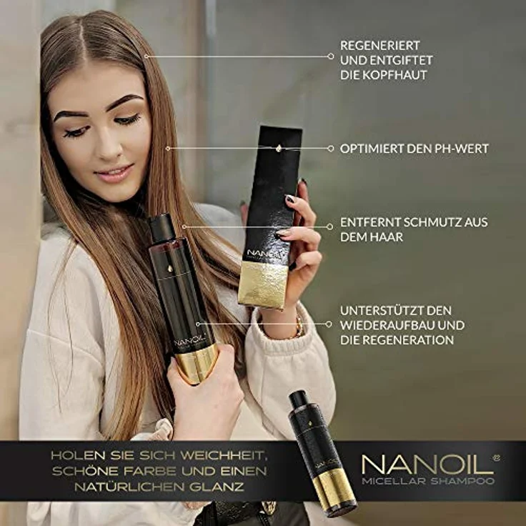 NANOIL Liquid Silk Micellar Haarshampoo 300 ml – Bild 5