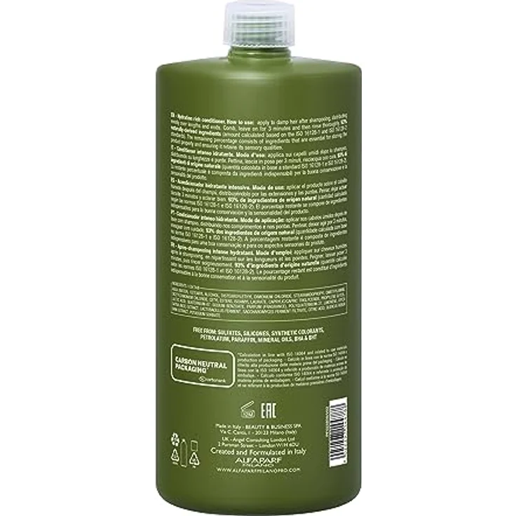 Alfaparf Milano Benvoleo Hydration, Haarspülung mit 1000ml, nährt und schützt für gesundes, glänzendes Haar – Bild 2