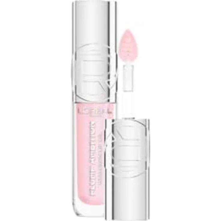 L’Oréal Paris Plump Ambition Hyaluron Lip Oil Lipgloss 5 ml, transparente Farbe 101 Cristal Clear mit langanhaltender Feuchtigkeit und plumpendem Effekt