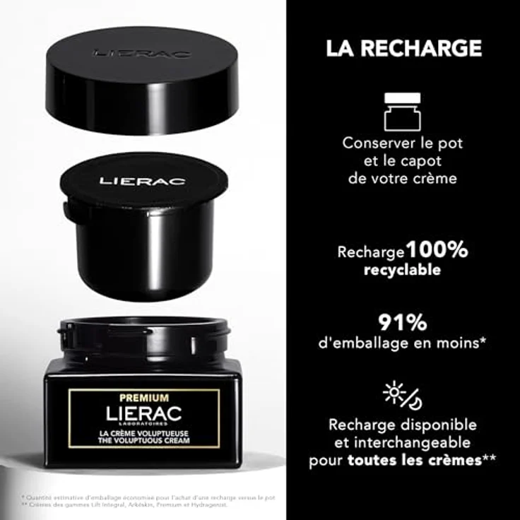 Lierac Premium The Voluptuous Cream Refill 50 ml, Gesichtscreme mit langanhaltender Wirkung – Bild 5