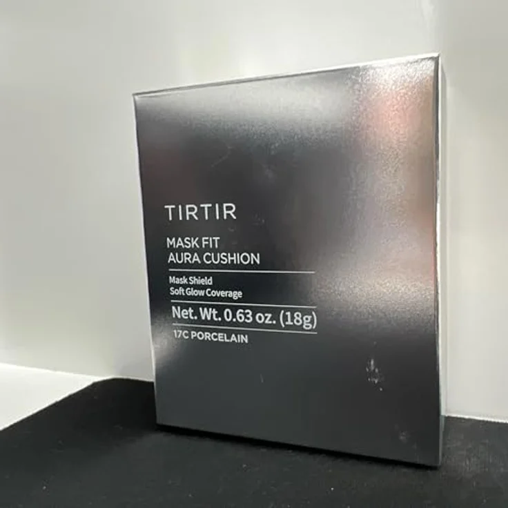 TIRTIR Mask Fit Aura Cushion, feuchtigkeitsspendendes Make-up im Schwamm zur Verjüngung der Gesichtshaut, Farbton 17C Porcelain, 18 g – Bild 7