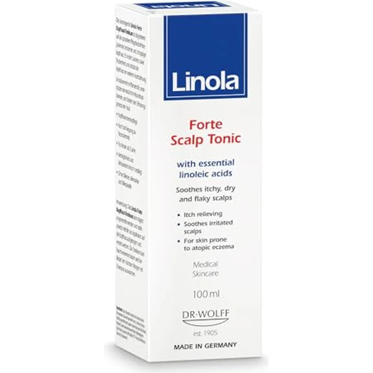 Linola Forte Kopfhaut-Tonikum, 100 ml - Intensivpflege für gereizte Kopfhaut, lindert Juckreiz und Schuppen, ohne Silikone – Bild 1