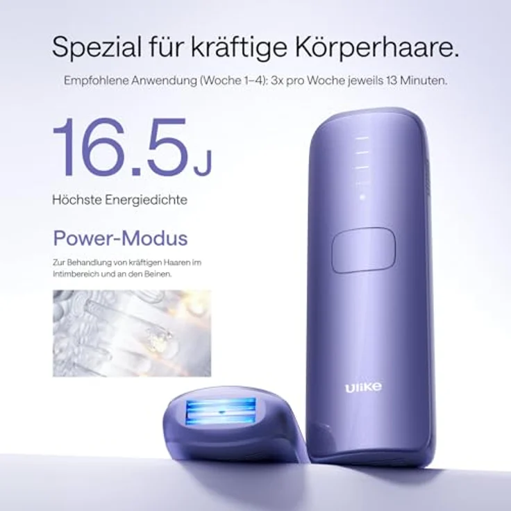 Ulike Air 3 Sapphire Ice Cooling, IPL-Haarentfernungsgerät in elegantem Violett für schmerzfreie Anwendung – Bild 5