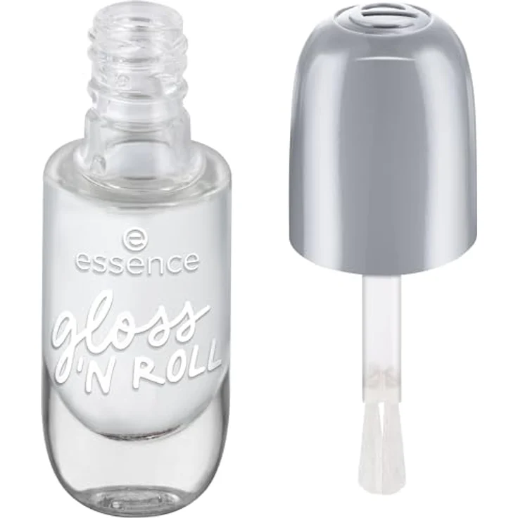 essence cosmetics gel nail colour,Gellack,Nagellack,Nr. 01 gloss 'N ROLL, transparent – Bild 2