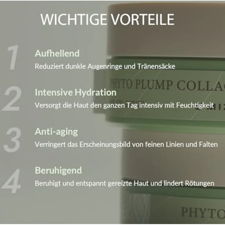 Mizon Phyto Plump Collagen Hydrogel-Pads, Augenpflege gegen Falten, 60x1,5 g, vegan – Bild 3