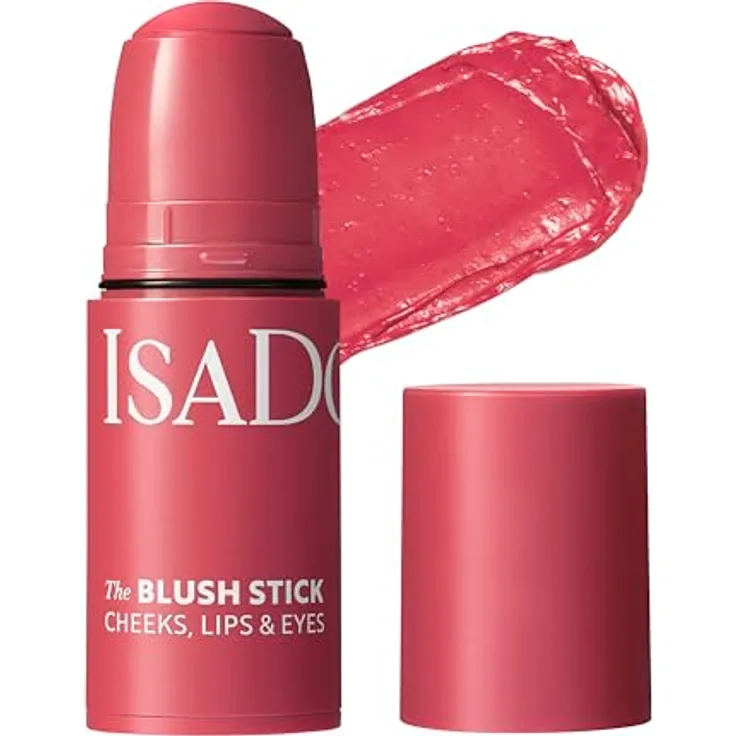 IsaDora The Blush Stick 5,5 g, veganer Rouge-Stift für Wangen, Lippen & Augen, Farbe Coral Rose
