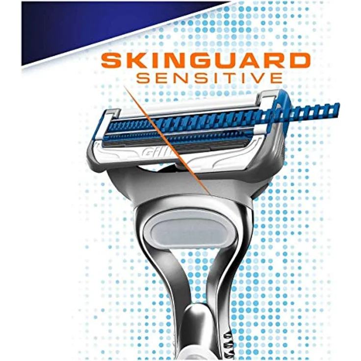 Gillette SkinGuard Sensitive Rasierer Für Männer + Ersatzklinge – Bild 2
