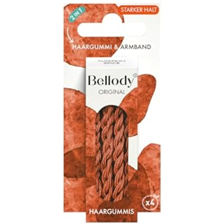 Bellody Original Haargummis & Scrunchies, flexibles Haar-Accessoire mit sicherem Halt, Seychelles Blue – Bild 2