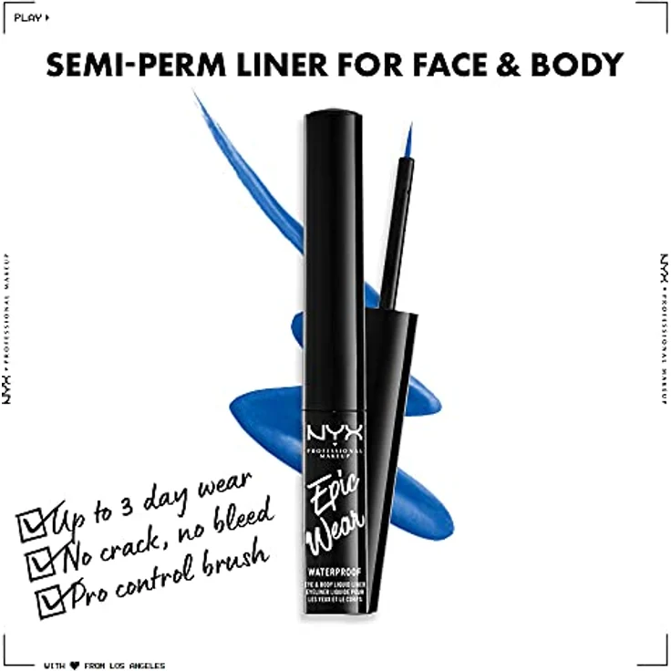 NYX Epic Wear waterproof liquid liner #sapphire 3,5 ml – Bild 3
