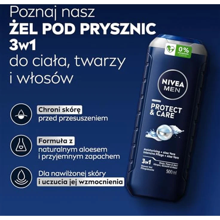 Nivea Men Protect Care Duschgel 500 ml – Bild 4