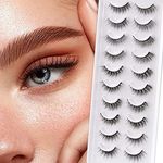 NatüRliche Falsche Wimpern Natürliche Wimpern Flauschiges Dramatisches 3D Wimpern NatüRlich Weiche Kunstwimpern Fake Wimpern 10 Paare Multipack by Obeyalash