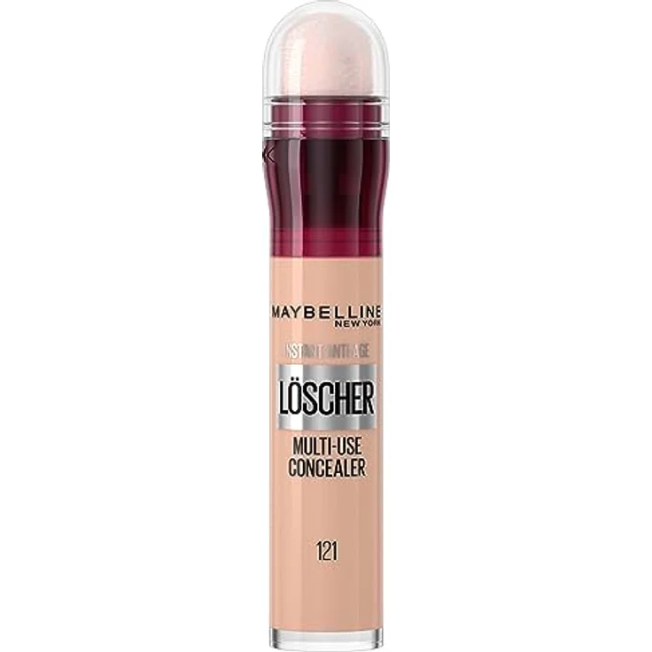Maybelline New York Abdeckstift, Instant Anti-Age Effekt Concealer, Löscher mit Mikro-Lösch-Applikator, Nr. 121 Light Honey, 6,8 ml – Bild 1