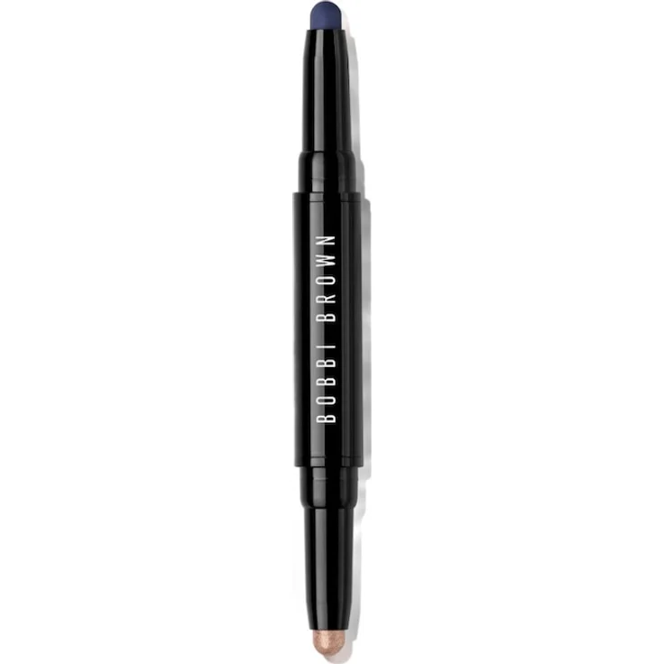 Bobbi Brown Dual-Ended Long-Wear Cream Shadow Stick, Lidschatten in SILK / RICH NAVY, 1,6 g, wasserfest und aufbaubar, 24h Halt