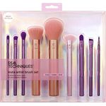 Real Techniques Insta Künstlerpinsel-Set, Gesichts-, Wangen- und Augenpinsel-Set, Make-up-Pinsel-Set, für Foundation, Rouge, Bronzer, Concealer und Lidschatten, professionelle Qualität, 9-teiliges Set