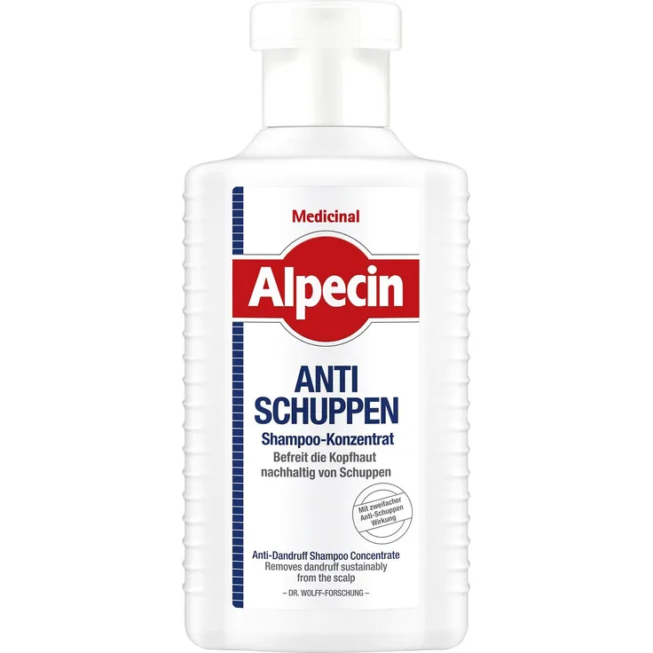 Alpecin Anti-Schuppen Shampoo-Konzentrat, 200 ml, rückfettend, mild bei Juckreiz, effektive Schuppenbekämpfung