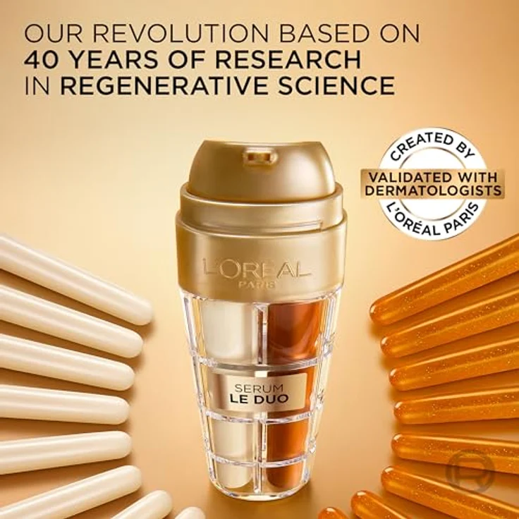 L’Oréal Paris Age Perfect Le Duo Serum, verjüngendes Zweiphasenserum mit Vitamin C und Niacinamid für klare und glatte Haut, 30 ml – Bild 5