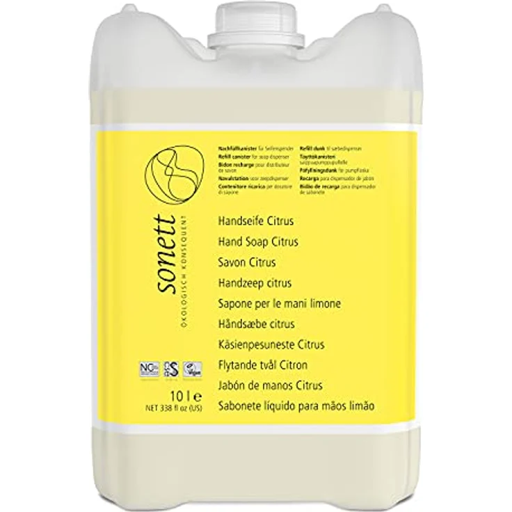 Sonett Handseife Citrus 10 Liter für alle Hauttypen geeignet – Bild 2