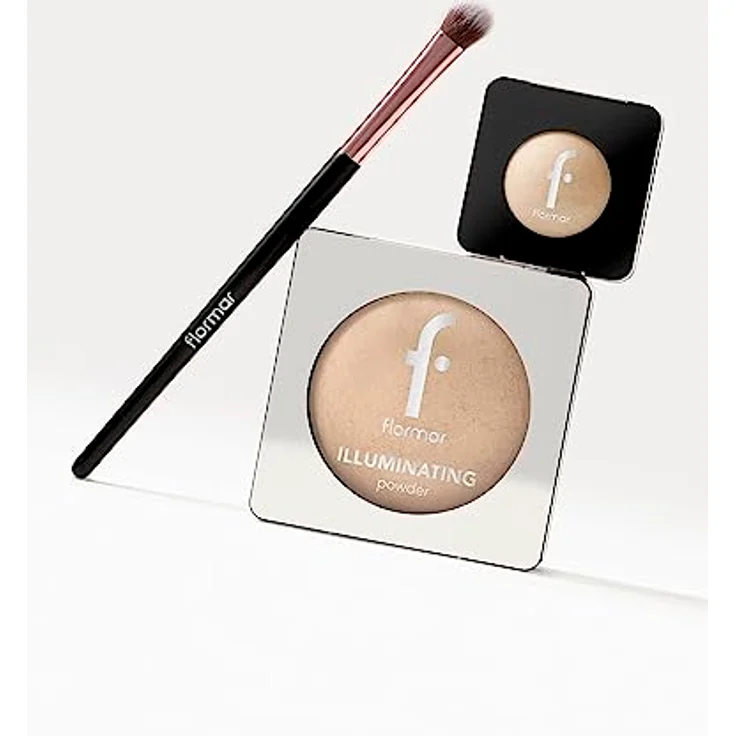 flormar Illuminating Powder Highlighter 002 Midnight Star, 7 g, für einen samtigen Effekt und langanhaltendes, makelloses Finish – Bild 6