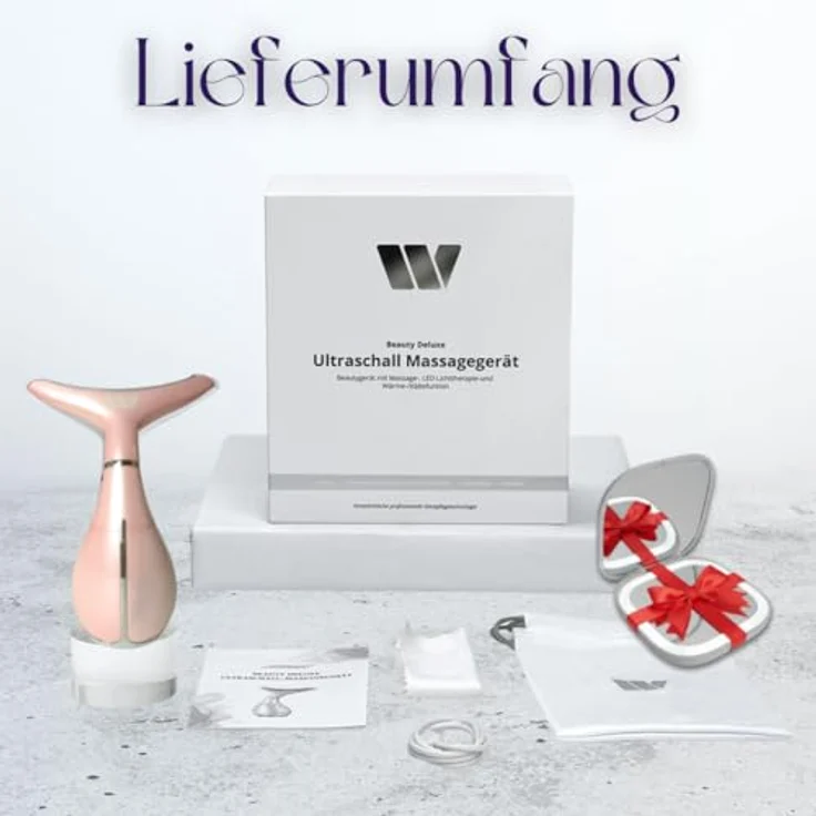 Winch Massagegerät [Neuheit] Beauty Deluxe, LED-Therapie, Vibrations-, Wärme- & Kältefunktion, strahlende Haut – Bild 10