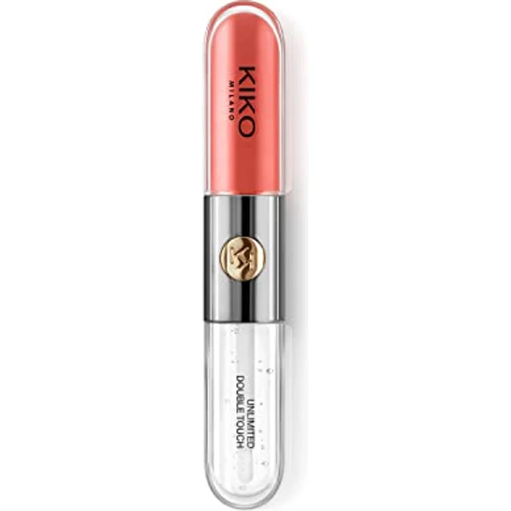 KIKO Milano Unlimited Double Touch, langanhaltender flüssiger Lippenstift mit Glanz, Farbton 114 Orange Red, 6 ml – Bild 3
