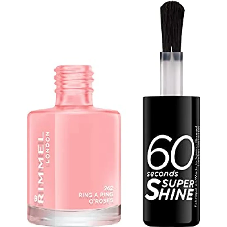 Rimmel London 60 Secons Super Shine Nagellack, 8 ml 262 Ring A Ring O´Roses – Bild 2
