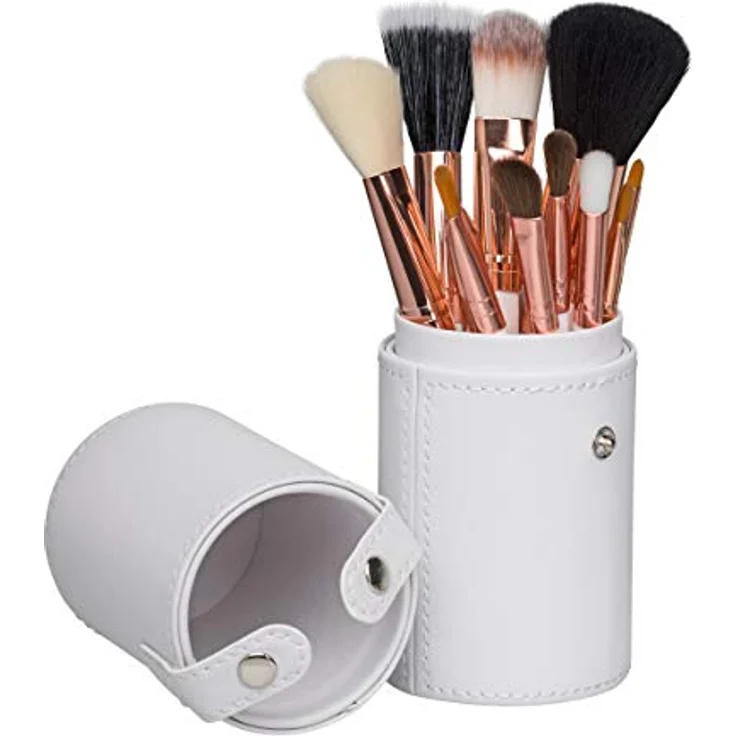 Zoë Ayla Makeup Brush Set 12 Piece Pinselset mit Etui, für verschiedene Make-up-Varianten, vegan, mit Etui – Bild 2