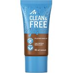 Manhattan Clean & Free Skin Tint Fb. 46 Soft Chocolate, feuchtigkeitsspendendes Make-up, vegan, 30 ml