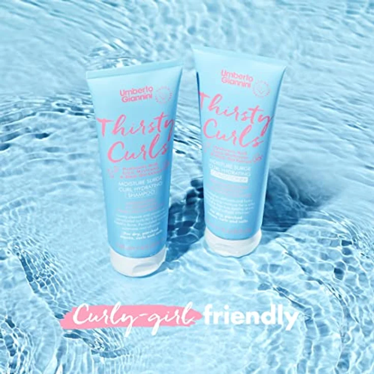 Umberto Giannini Thirsty Curls Curl Hydrating Conditioner, silikonfreies 250ml Feuchtigkeitsbalsam für trockene Locken, vegan und tierversuchsfrei – Bild 3