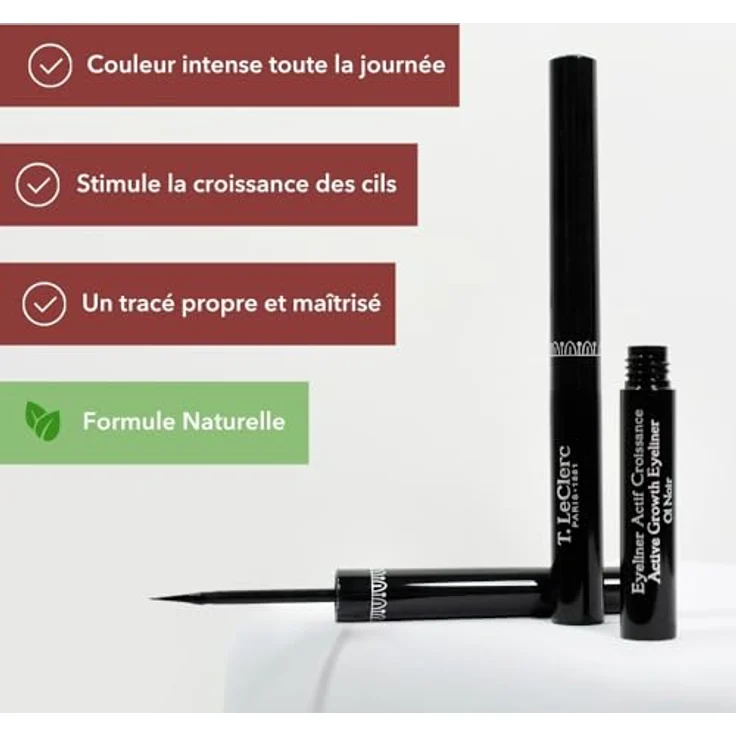 T. LeClerc Active Growth Eyeliner 02 Bruin, 1,7 ml Make-up für verbesserte Wimpernpflege – Bild 4