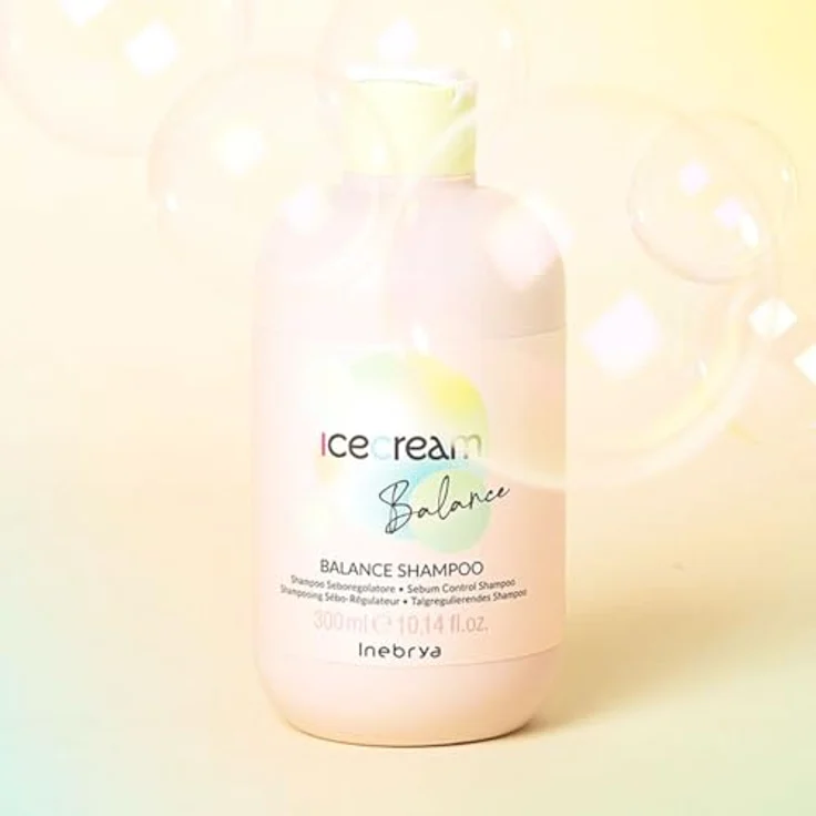 Inebrya Ice Cream Balance Shampoo seboregolatore 1000 ml - Langlebiges Shampoo für flexibles Haarstyling – Bild 2